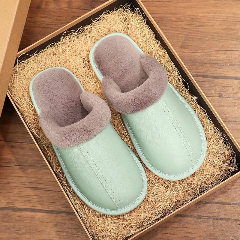 秋冬季男士新款居家拖鞋男女室内防滑家居家用厚底防水保暖1114n