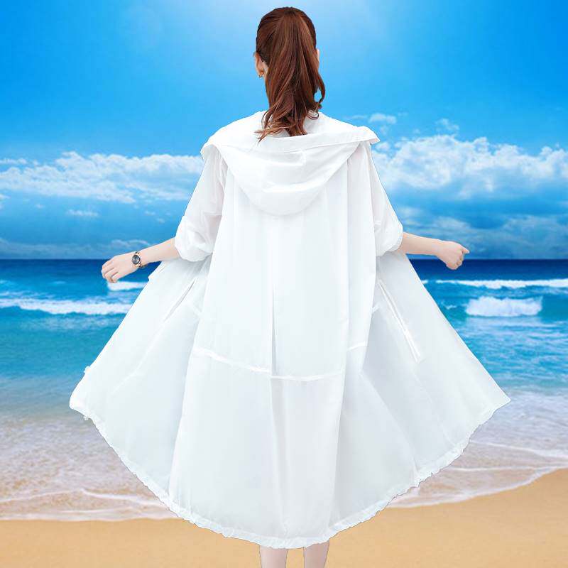 透气轻薄防晒衣女夏季冰丝装长款时尚外套仙长0530x