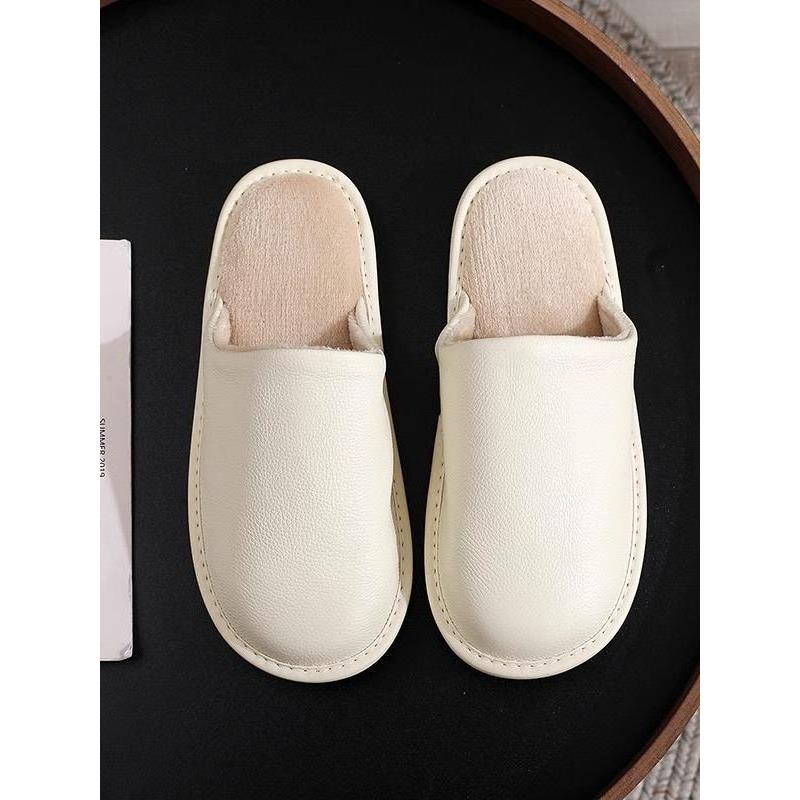 秋冬季男士新款简约拖鞋女居家室内防滑保暖毛绒家用鞋1113n