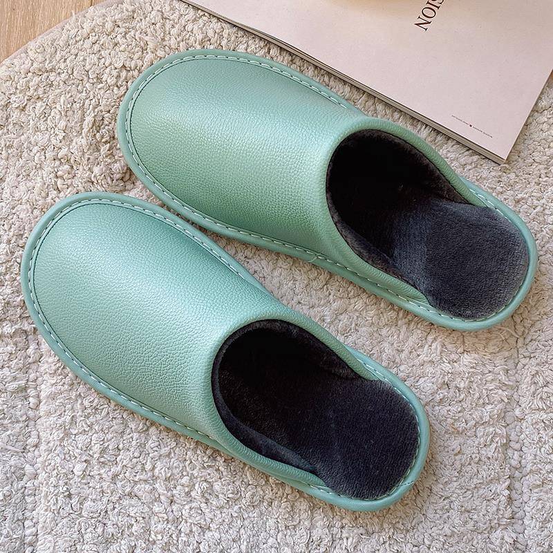 秋冬季男士新款面保暖拖鞋女居家用防滑室内毛绒厚底男1113n