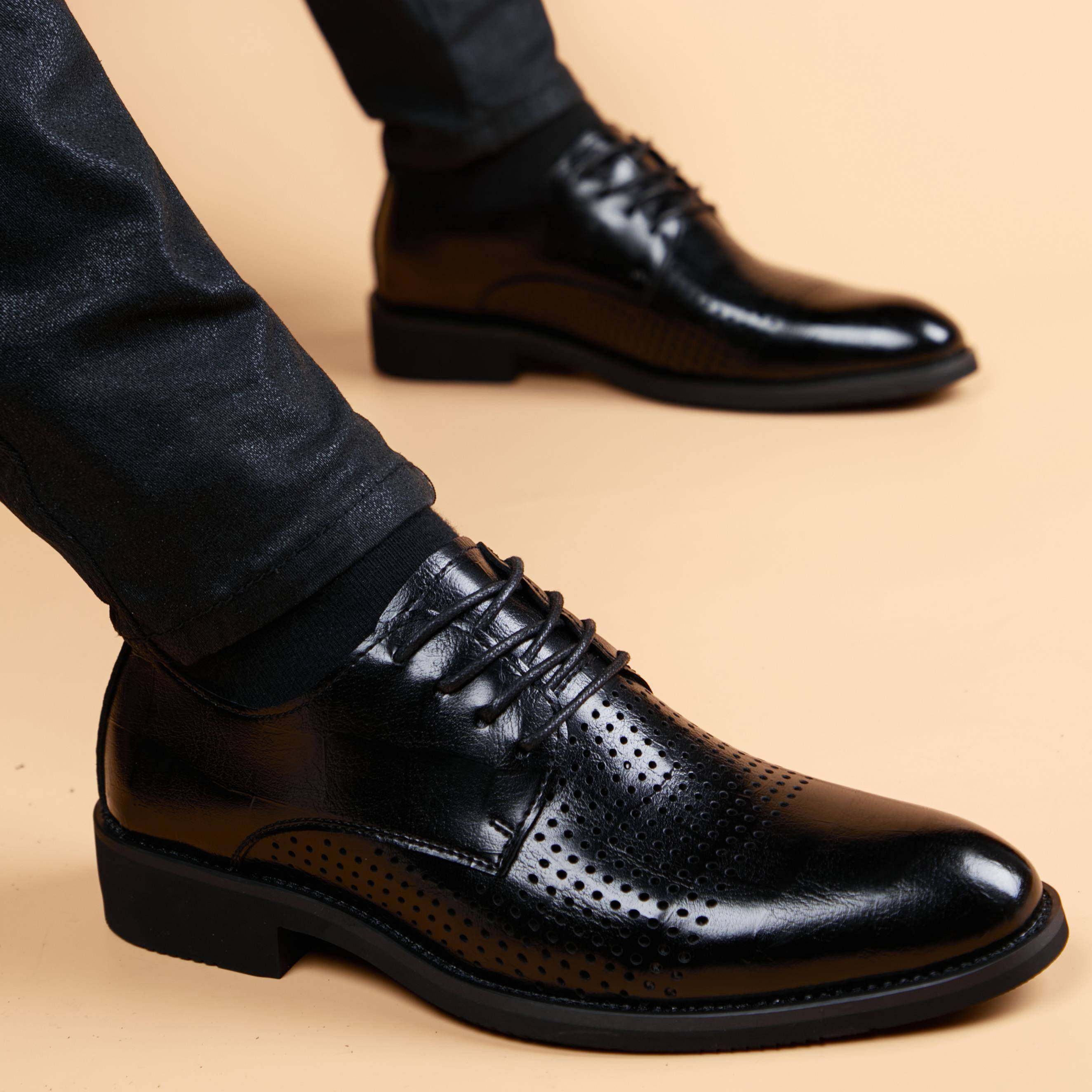 1032e秋冬皮鞋男商务正装透气皮凉鞋英伦风潮流内增高镂空男鞋,流行男鞋,休闲皮鞋,淘宝优惠券,粉丝福利购,淘宝优惠卷