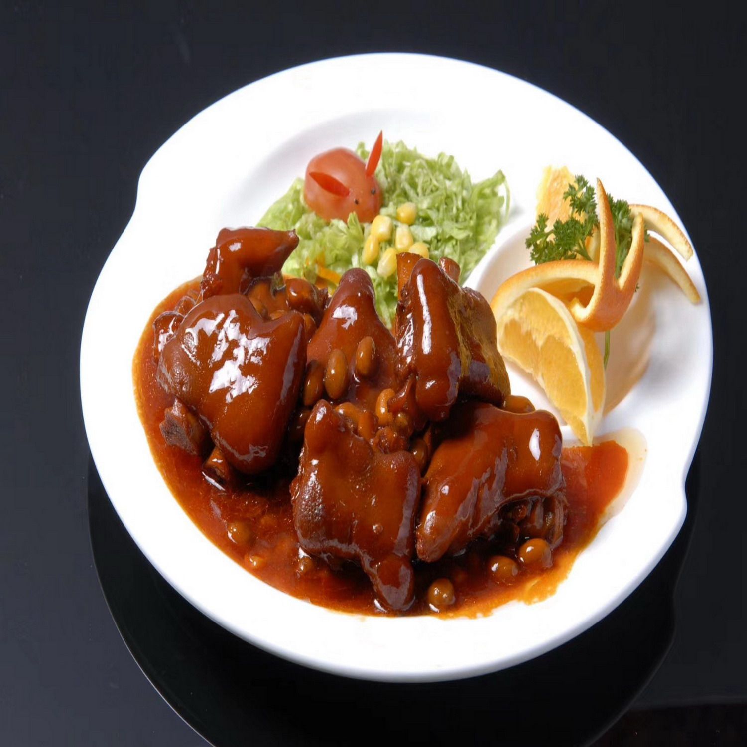 伍氏花生卤猪脚冷冻调料理包即食方便菜微波快餐盖浇饭220克*10袋