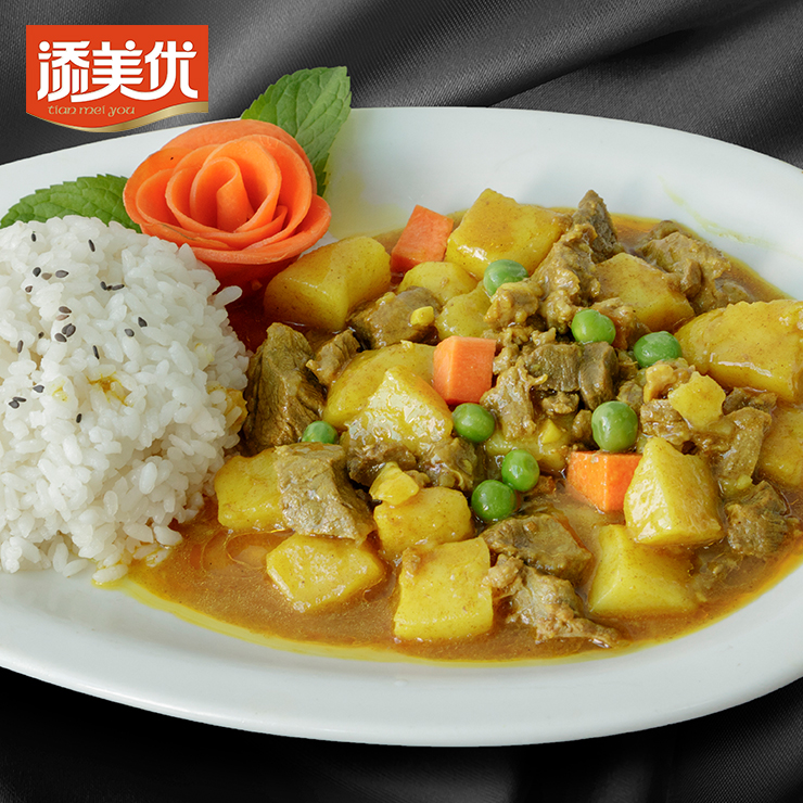 添美优泰式咖喱牛肉220克X10包速冻中式快餐菜肴加热速即食料理包