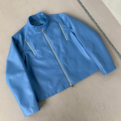 OXYCODONE立领超纤蛋白皮皮衣