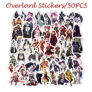 Overlord不死者周边贴纸雅儿贝德行李箱乙烯基不干胶贴纸50张