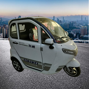 东威A7新能源款家用小型接送孩子代步全封闭电动三轮车国标可上牌