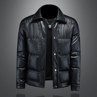 1943s男装官方唯品会正品牌七号仓库冬季高档翻领羽绒服保暖外套