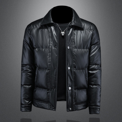 1943s男装官方唯品会正品牌七号仓库冬季高档翻领羽绒服保暖外套