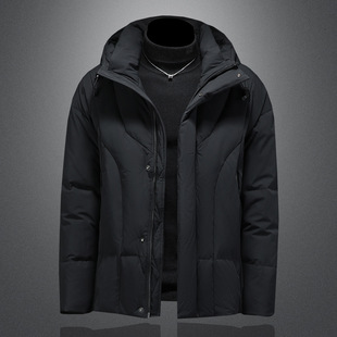 官方ira七彩马2025男装正品牌羽绒服男士连帽可脱卸潮流保暖外套