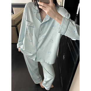 2026年新款可爱睡衣女春秋纯棉长袖长裤柔软夏天可外穿家居服套装
