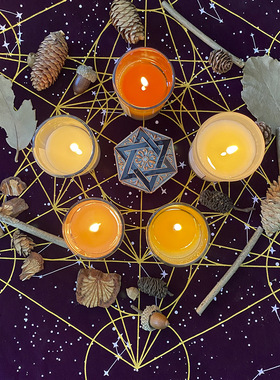 现货metatrone's cub crystal grid梅塔特隆水晶格altar桌布