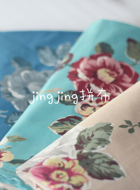 日本进口yuwa纯棉印花布料 小关玲子 拼布娃衣手工面料