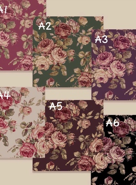 日本进口纯棉quiltgate印花布料 复古玫瑰拼布娃衣面料