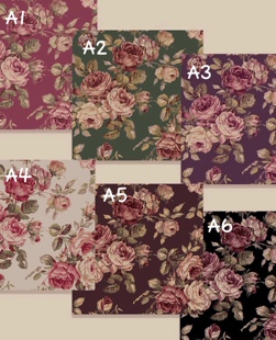 日本进口纯棉quiltgate印花布料 复古玫瑰拼布娃衣面料