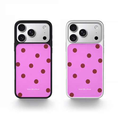 粉棕波点ins风iPhone17系列壳