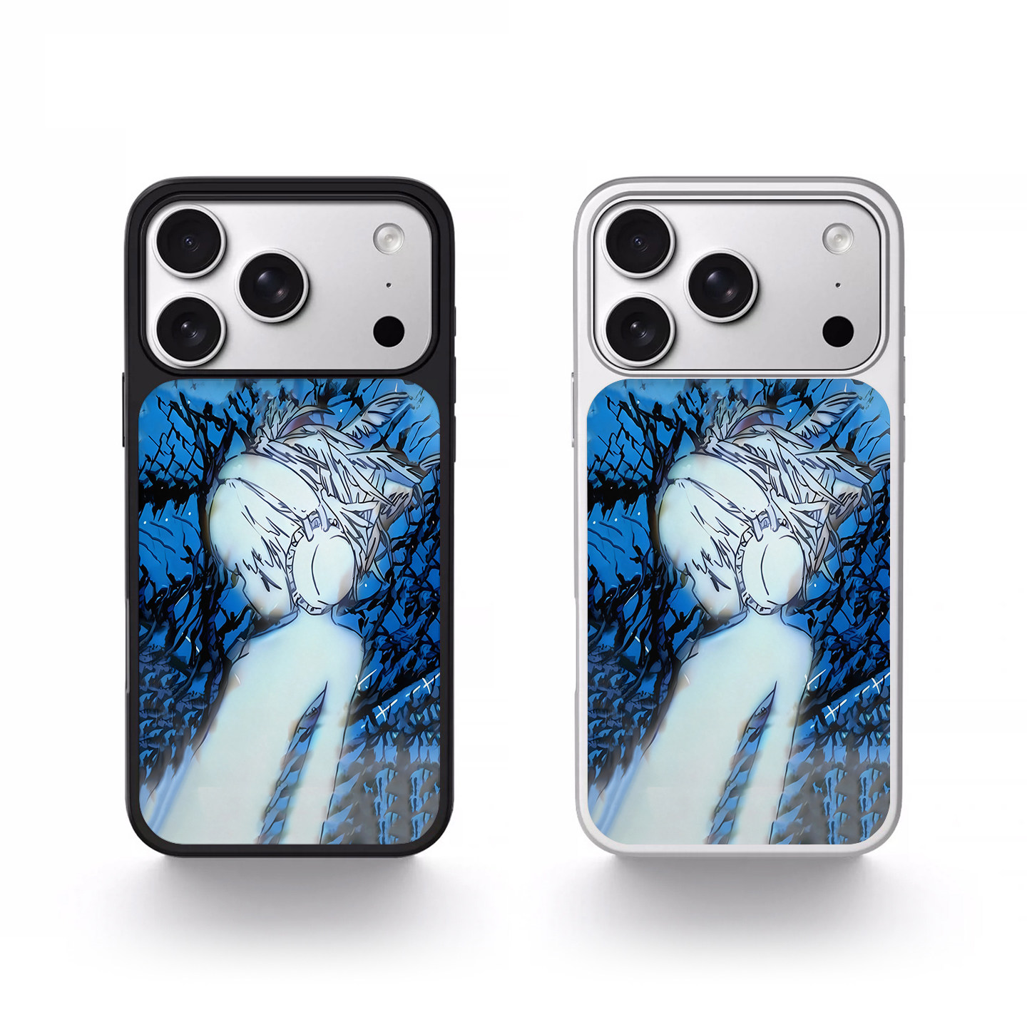 耳麦初音适用苹果手机壳iPhone17promax卡通原创小米17简约华为ins风16pro磁吸15新款14韩系13黑边银边保护套