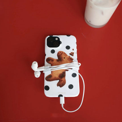 韩系ins复古波点饼干小马适用于苹果手机壳菲林壳适用iPhone17promax/16pro/13/14plus手机壳苹果12硬X保护套