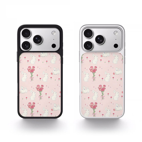 花丛小兔磁吸iPhone17手机壳