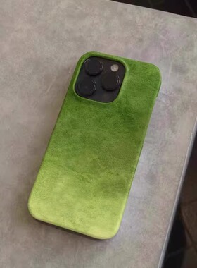 新中式梅青茶釉适用苹果16promax手机壳菲林壳二合一iPhone15新款手机壳14promax磨砂高级13防摔12古风保护套