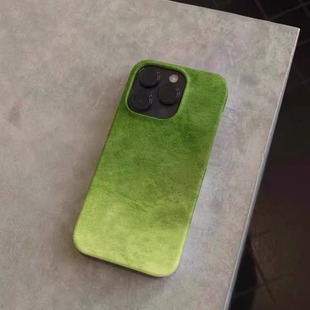 新中式梅青茶釉适用苹果16promax手机壳菲林壳二合一iPhone15新款手机壳14promax磨砂高级13防摔12古风保护套