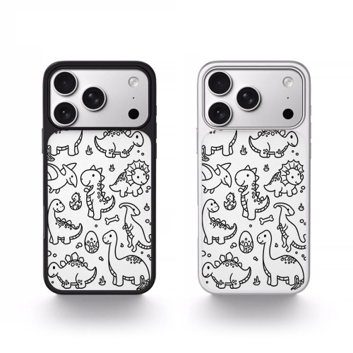 恐龙简笔画磁吸iPhone17手机壳