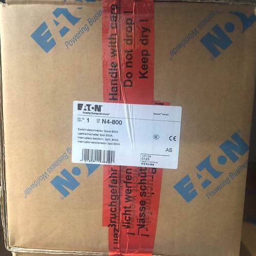 N4-800-AS 伊顿隔离开关 3P 800A 订货号147159议价维修