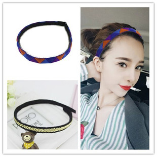 日韩固定刘海尴尬期碎发神器魔术贴长款无痕不容易掉软发箍头发贴