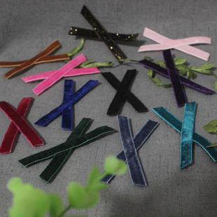 十字交叉小号粘发帖刘海贴碎发贴头饰魔法贴发饰闪新款低调