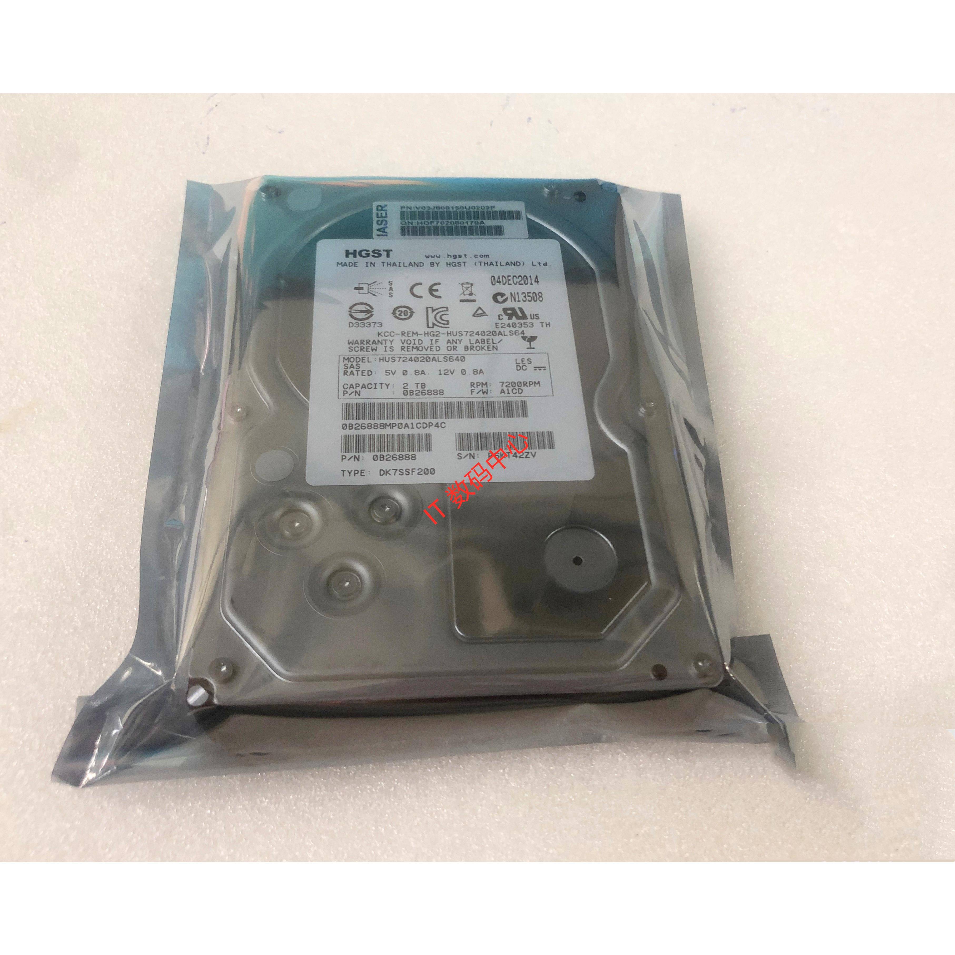 浪潮HGST NF5280 NF5225 NF5220 HUS724020ALS640 2T SAS 3.5硬盘