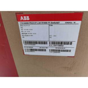 ABB塑壳断路器T7S1600M. PR231 I.R1600.FF.3P