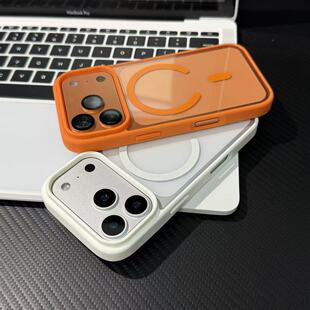 新款适用苹果17ProMax磁吸充电15简约16高级感手机壳iPhone13/14镜头全包12防摔透明1plus男女网红11硬保护套