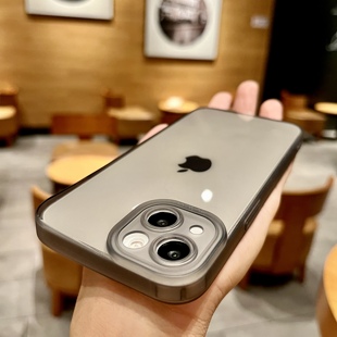 xsmax超薄11软硅胶套 17防摔air苹果13透明直边12新款 简约iphone14pro手机壳适用15