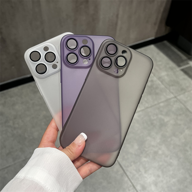 超薄自带镜头膜超薄磨砂软壳