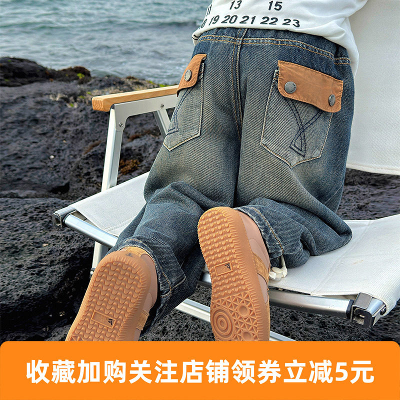 童话记忆韩版软牛仔男童裤