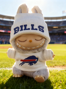 labubu娃衣NFL球衣超级碗Buffalo Bills橄榄球布法罗比尔队衣服
