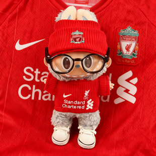 labubu娃衣球衣拉布布Liverpool Football Club利物浦玩偶衣服