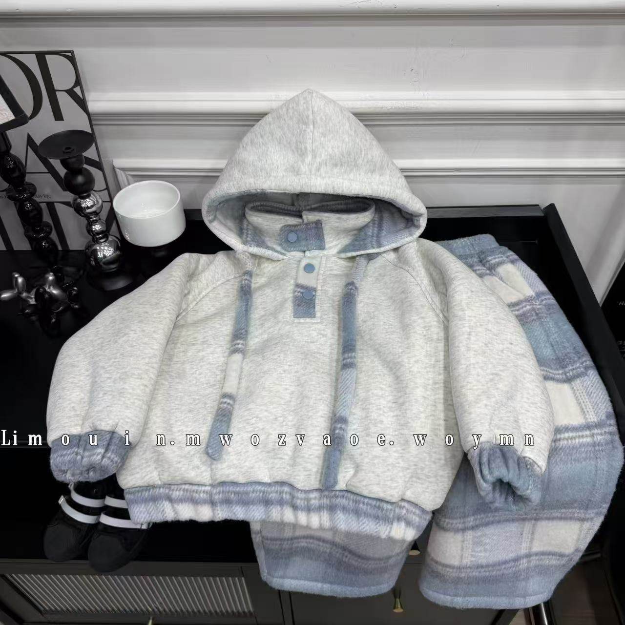 男女童通用冬季儿童韩版加绒加厚时尚卫衣套装,童装/婴儿装/亲子装,套装,淘宝优惠券,粉丝福利购,淘宝优惠卷