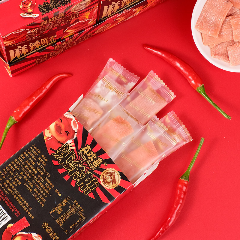恶搞辣条糖果聚会小零食创意趣味整人软糖潮流新型辣条糖麻辣鲜香