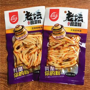 小时候吃的怀旧老坛酸菜粉26g/袋粉皮休闲怀旧零食批发麻辣酸爽味