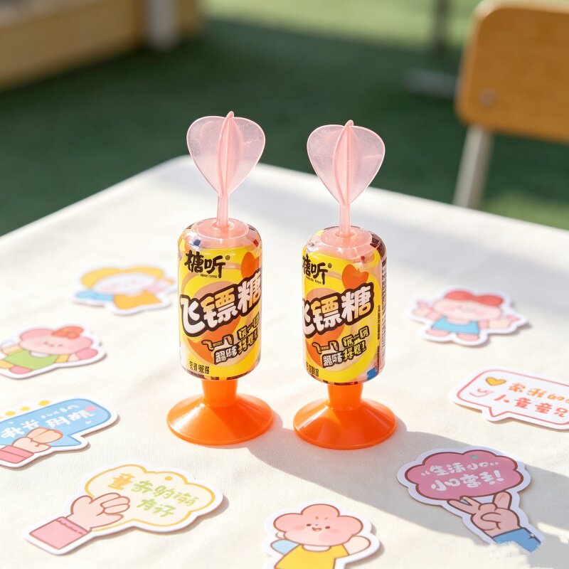 无糖压片糖果创意飞镖糖果玩具可食用糖商超同款批发糖果多钟口味