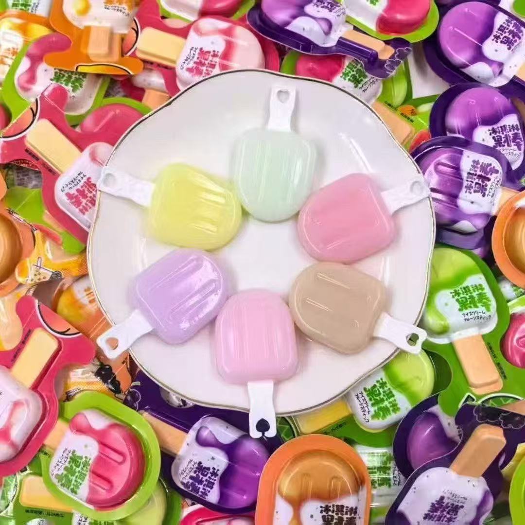 创意【冰淇淋果棒】冰淇淋造型果冻儿童小零食果味型果冻宿舍解馋