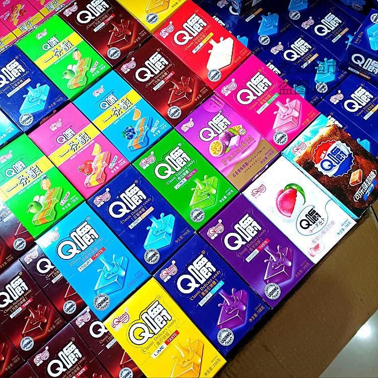 网红Q嚼奶糖软糖果糖果超酸奶味糖口嚼糖随身携带喜糖蓝莓味软糖