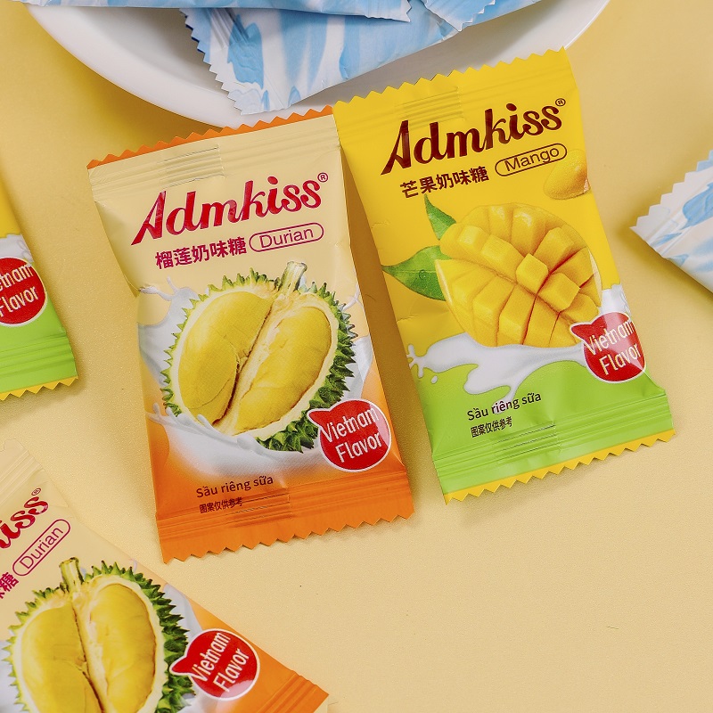ADM芒果榴莲奶味果汁软糖休闲零食节日儿童礼品糖果混合口味