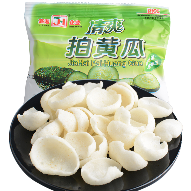 清爽膨化食品薯片怀旧嘉海拍黄瓜