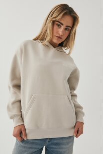 纯原水洗简单连帽落肩慵懒overs薄绒女款落肩休闲卫衣打底绒衫