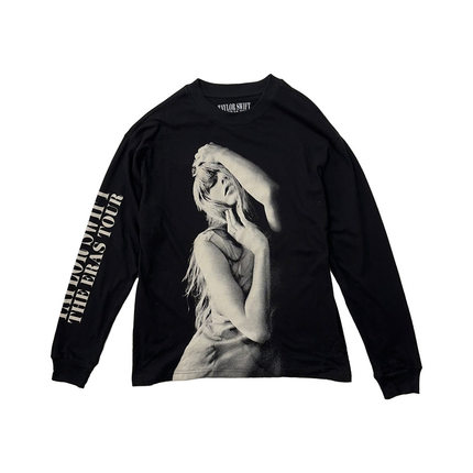 Taylor Swift泰勒斯威夫特霉霉ttpd周边长袖t恤男女情侣水洗T包邮