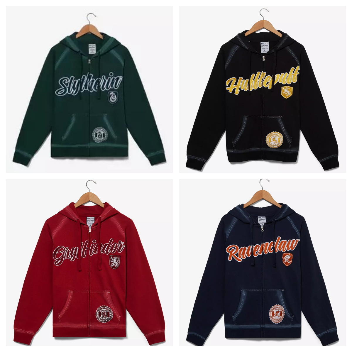 哈粉入电影周边复古薄绒拉链刺绣贴布女款卫衣不厚包邮四学院