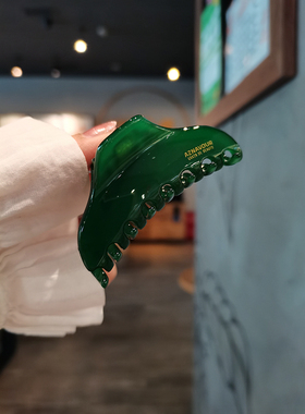 韩国进口AZNAVOUR/AZ发饰7cm纯色法式经典大方洋气抓夹发抓鲨鱼夹