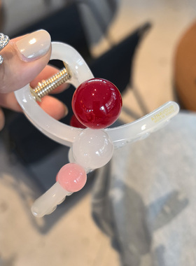 韩国进口GRAIN de BEAUTE/AZNAVOUR/AZ彩色糖豆8cm抓夹发抓鲨鱼夹