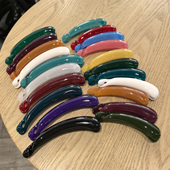 韩国进口AZNAVOUR AZ发饰百搭蒿芨简约9cm 11cm香蕉夹发夹